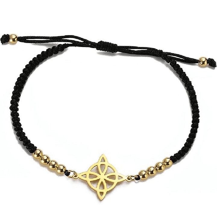 Golden Beaded Weave All-match Simple Adjustable Carrying Strap
