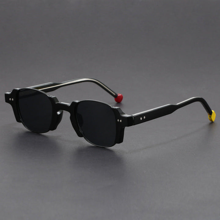 European And American Retro Pin Sun Glasses Korean Hong Kong Style Square Frame Sunglasses