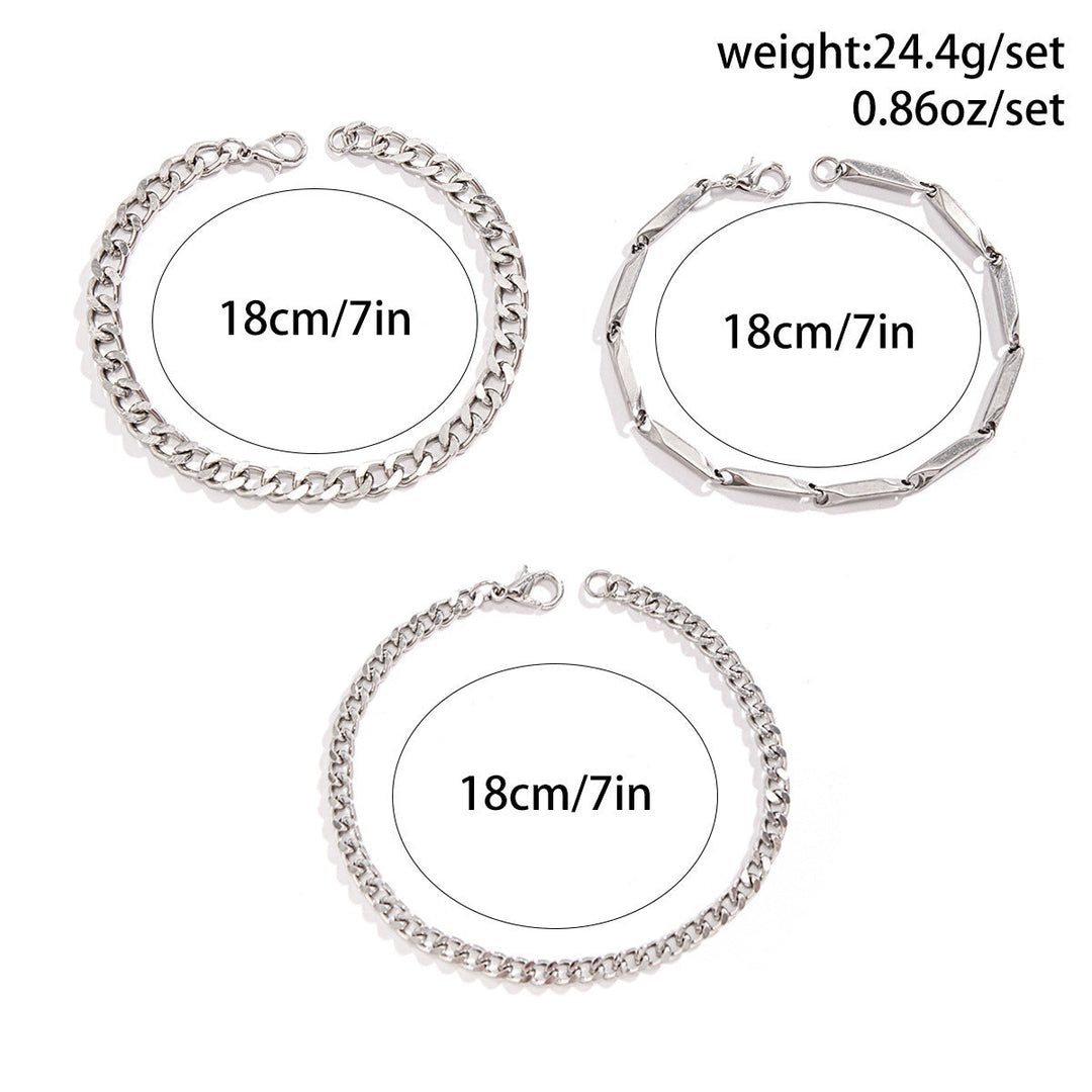 Multi-layer Hip Hop Stainless Steel Bracelet For Men