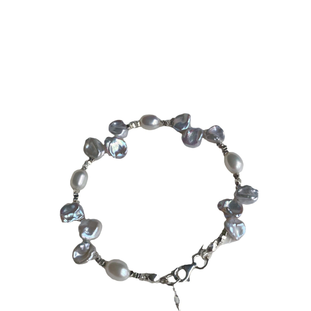 Women's Pearl Bracelet Butterfly Necklace