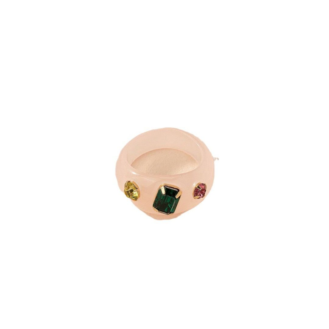 Transparent Exquisite Ring For Women Retro Minority Ornament