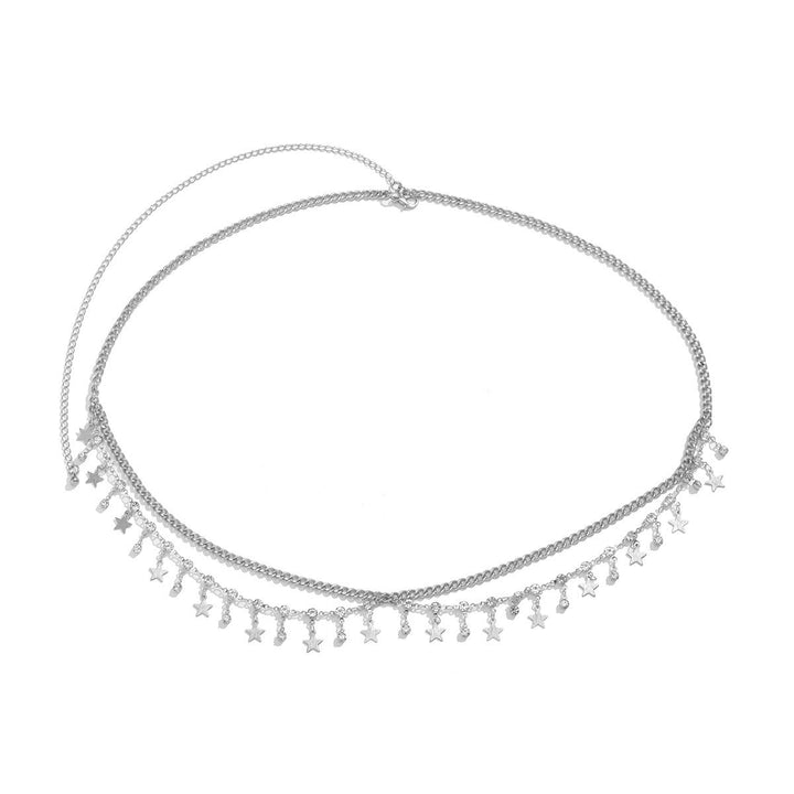 Bikini Rhinestone Chain Waist Decorations Multi-layer Body Chains Butterfly Metal Tassels Waist Chain