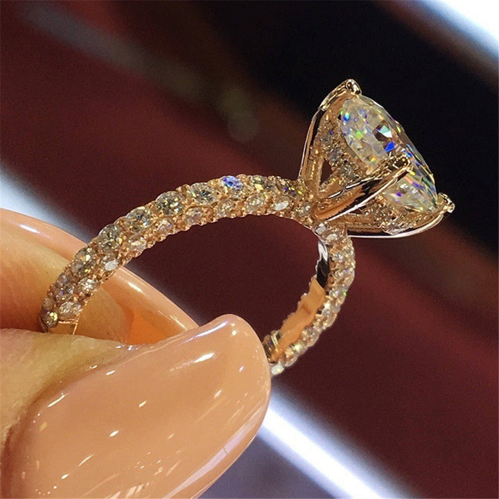 European and American fashion women's engagement diamond ring