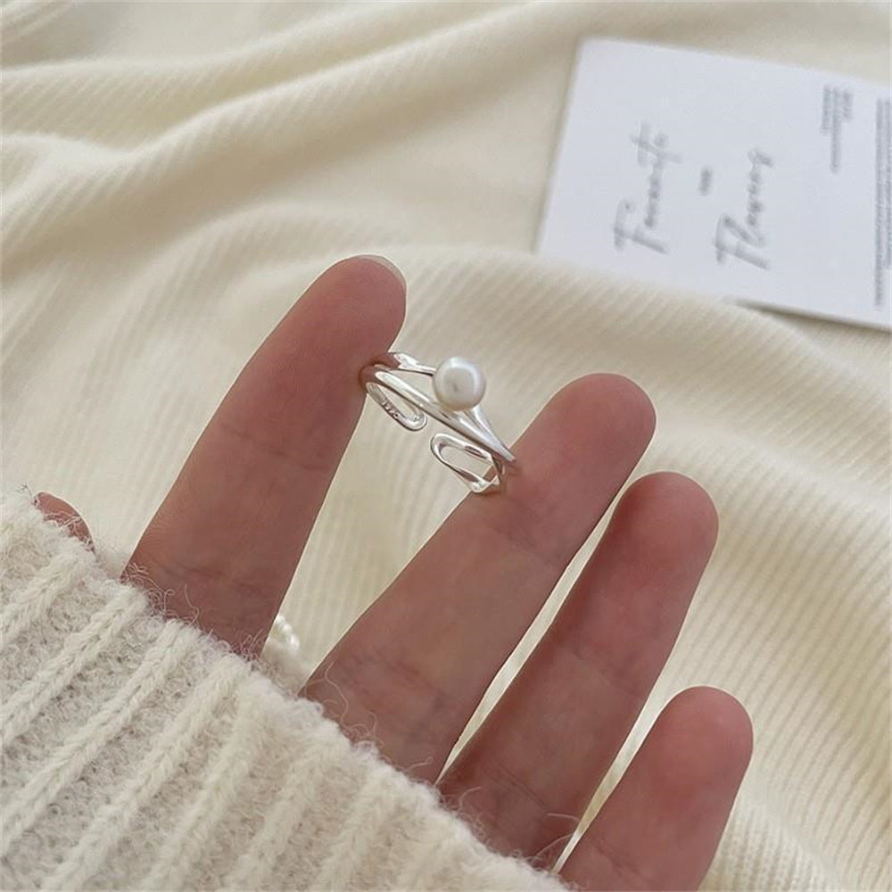 925 Sterling Silver Simple Bracelet Non-fading All-matching Little Finger Ring