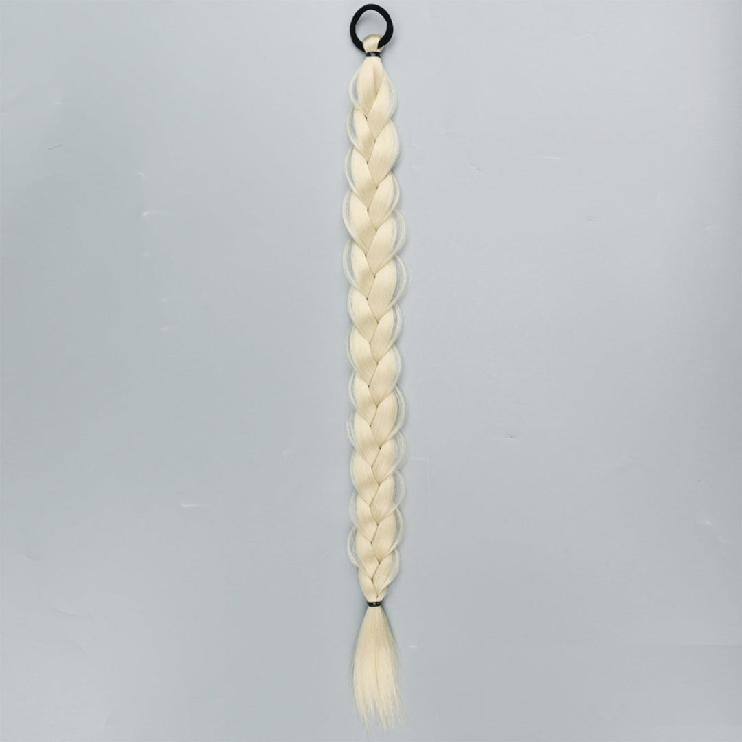 24-inch Women's Braid Hair Ring Horse Tail Strip Rubber Band Horse Tail