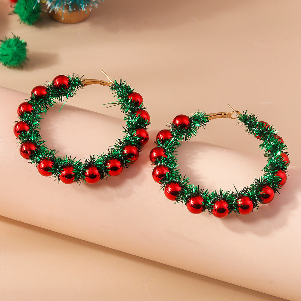 Ornament Christmas Cartoon Cute Earrings