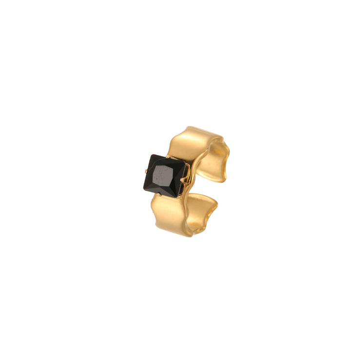 Inlaid Zircon Titanium Steel Ring For Women