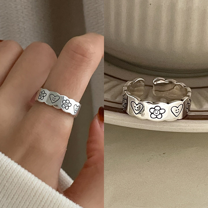 925 Sterling Silver Simple Bracelet Non-fading All-matching Little Finger Ring