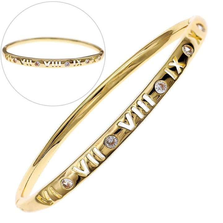 Women's Non-fading Bracelet Copper Inlaid Zirconium Buckle Bracelet