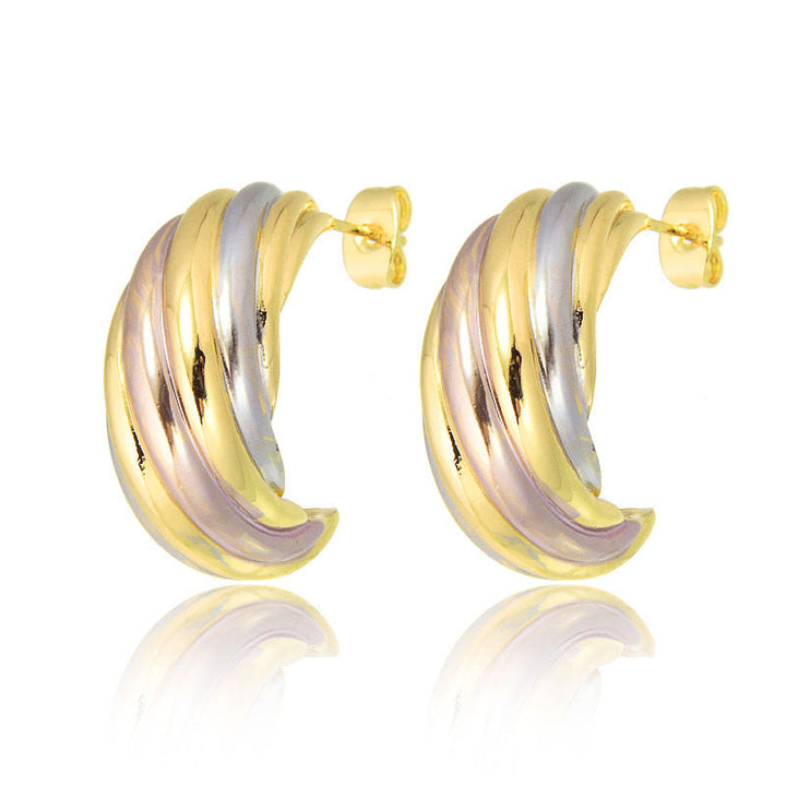 Minority Fashion Thread Simple Color Earrings