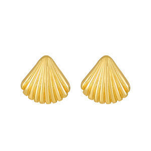 Fashion Diamond Starfish Shell  Pearl Earrings