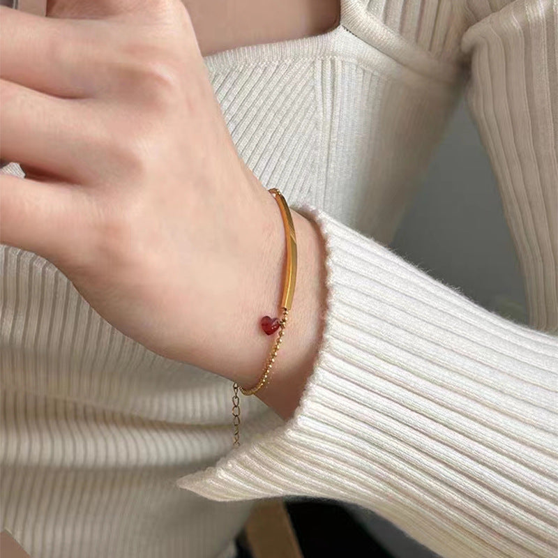 Design Hanging Heart Bracelet Women's Fashion Simple
