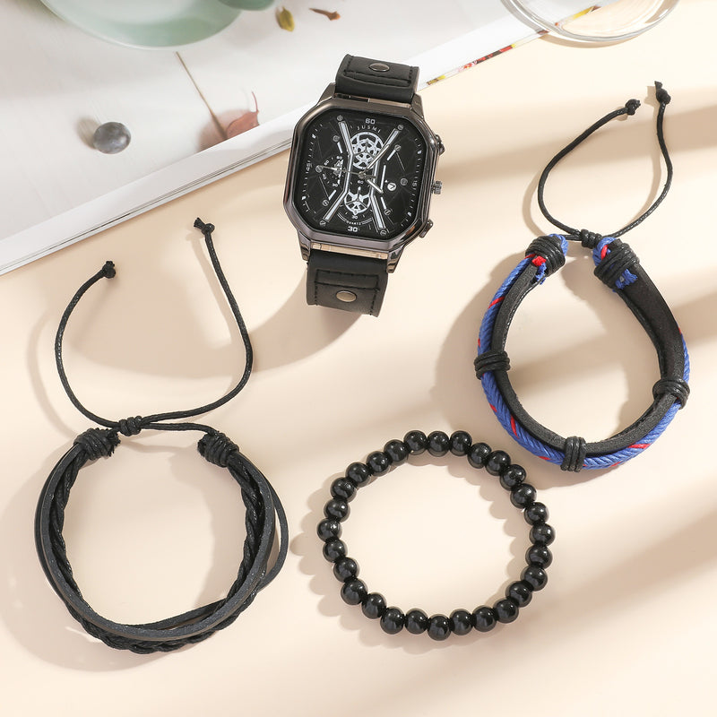 Creative Belt Quartz Watch Bracelet Set