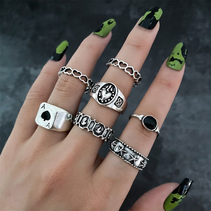 Fashion Personality Butterfly Snake Ring Suit Combination Opening