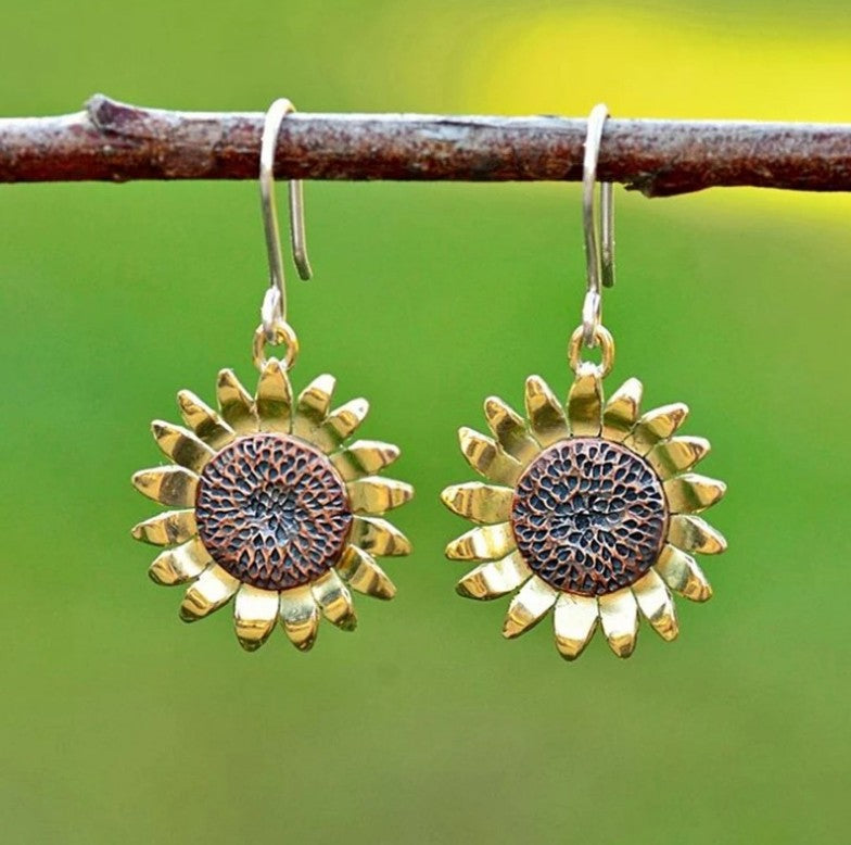 Retro Temperament Eardrops Beautiful Chrysanthemum