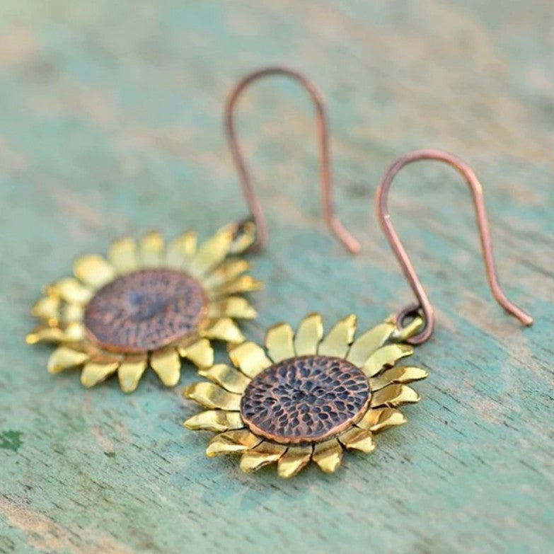 Retro Temperament Eardrops Beautiful Chrysanthemum