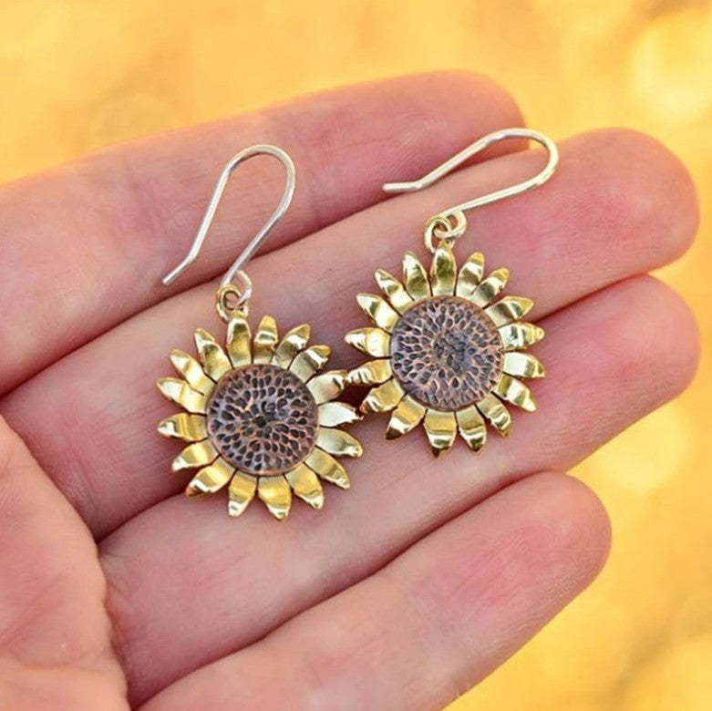 Retro Temperament Eardrops Beautiful Chrysanthemum
