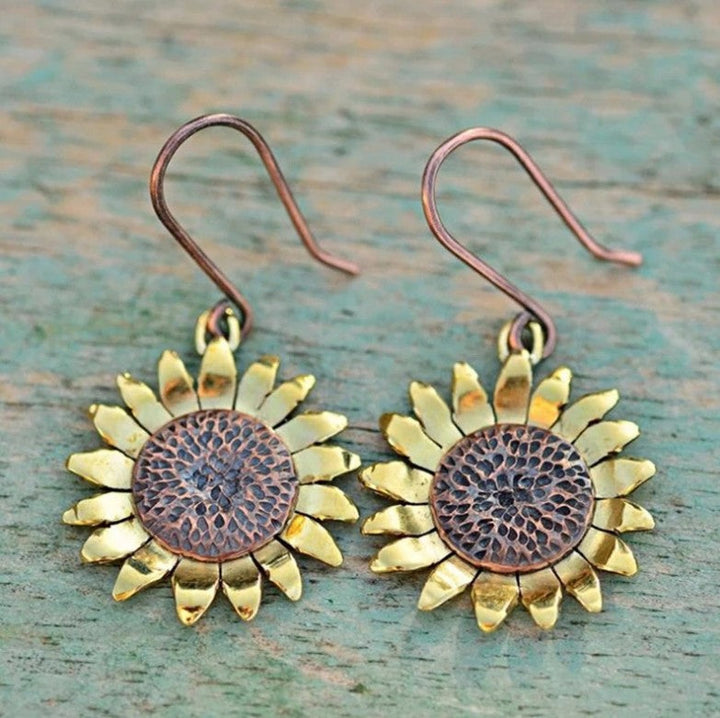 Retro Temperament Eardrops Beautiful Chrysanthemum