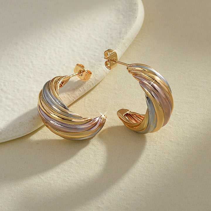 Minority Fashion Thread Simple Color Earrings