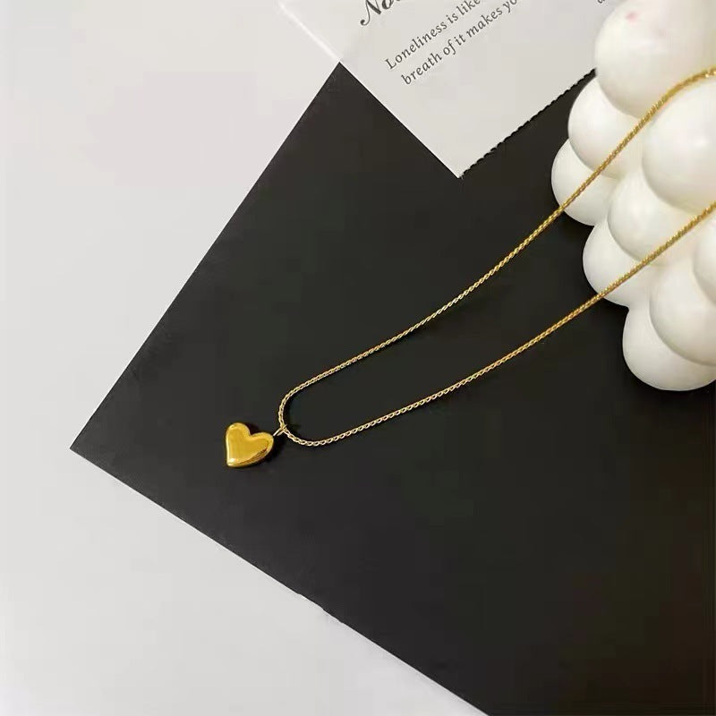Necklace,stainless Steel,with Heart,Only Self-pickup Is Supported, And The Displayed Prices Are All Self-pickup Prices