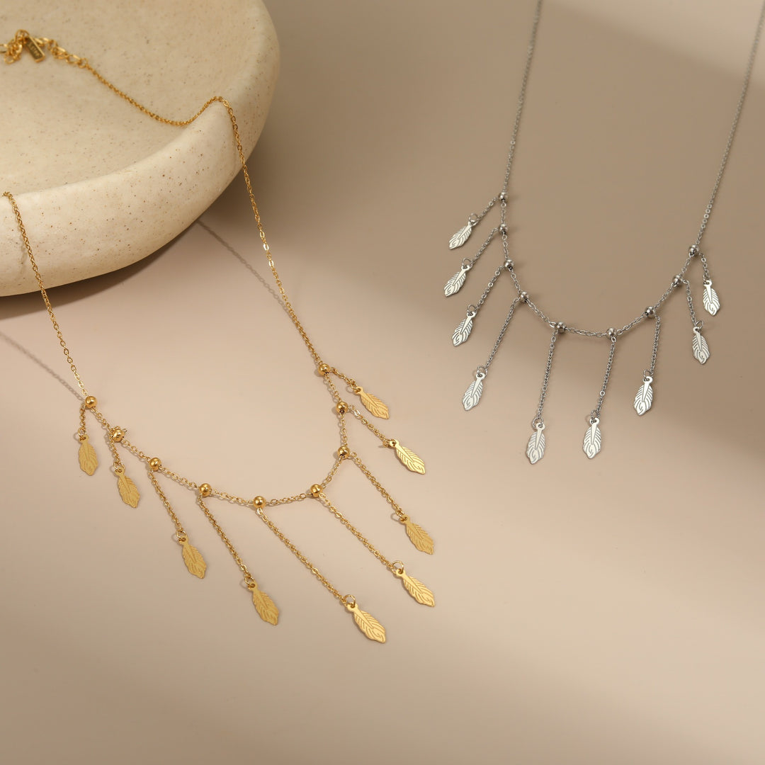 Clavicle Chain Tassel Light Luxury High-grade Titanium Steel