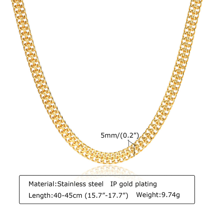 Snake Bones Chain Mesh Twist Necklace