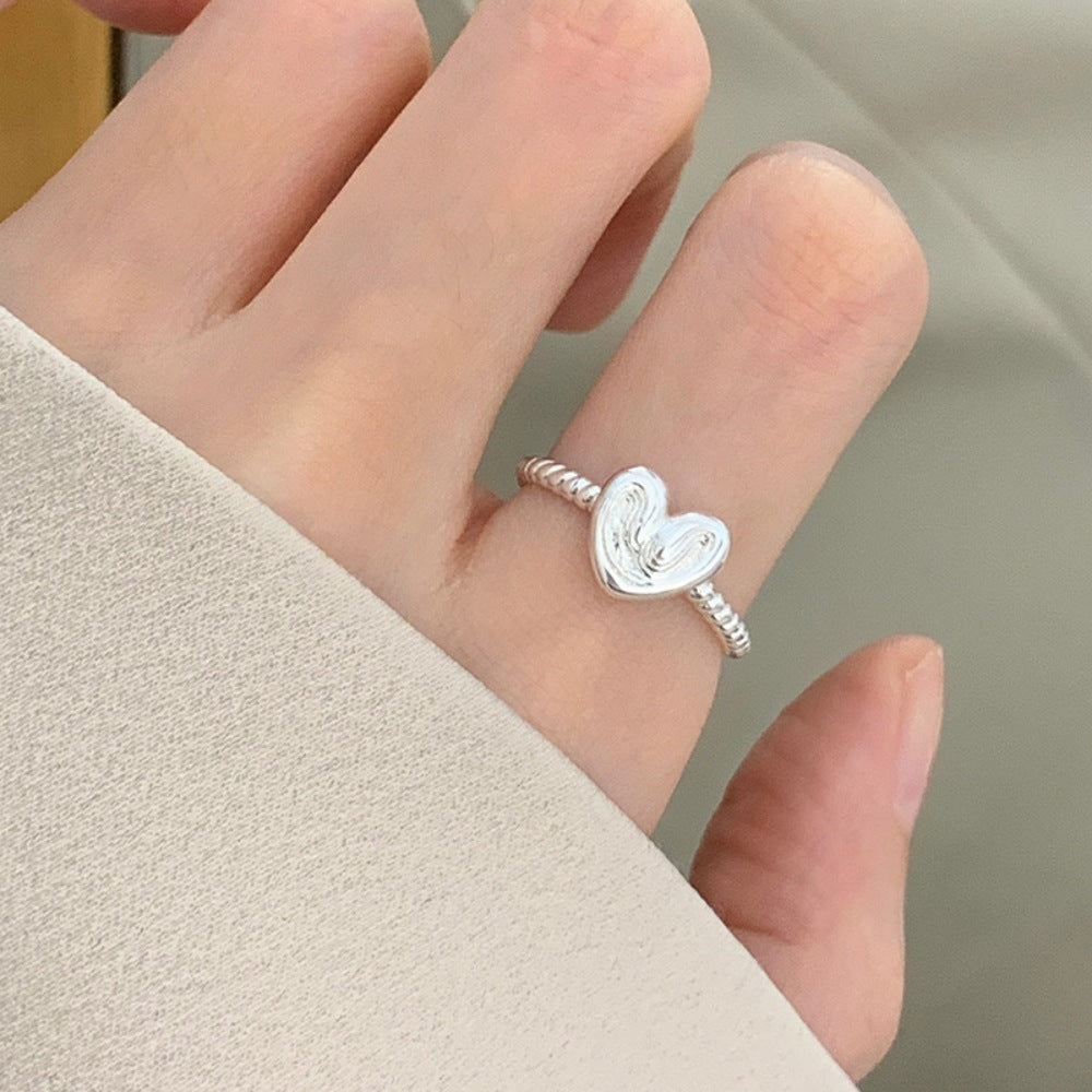 925 Sterling Silver Simple Bracelet Non-fading All-matching Little Finger Ring