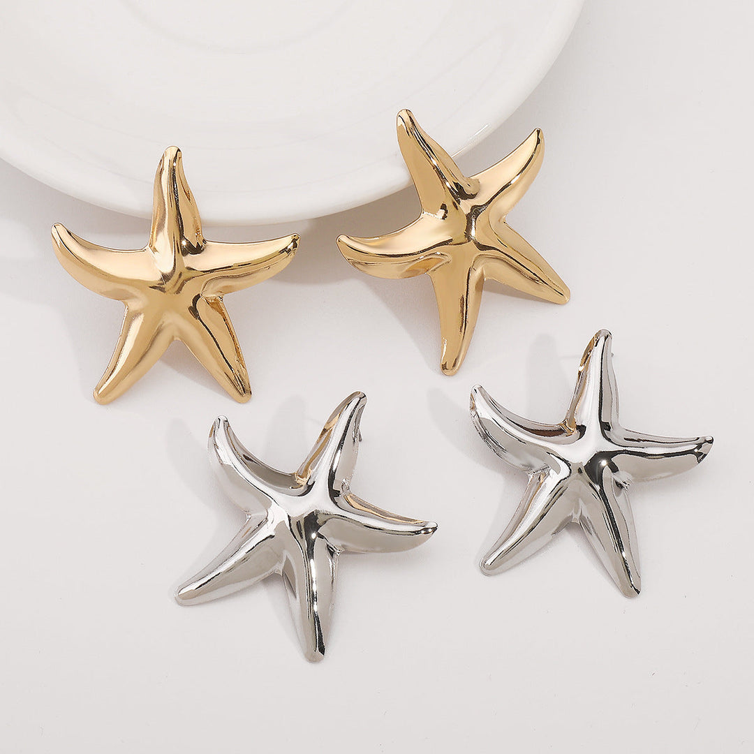 Minority Fashion Metal Starfish Earrings