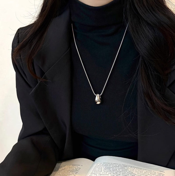 Light Luxury High-grade Accessories Minimalist Water Drop Pendant Necklace For Women