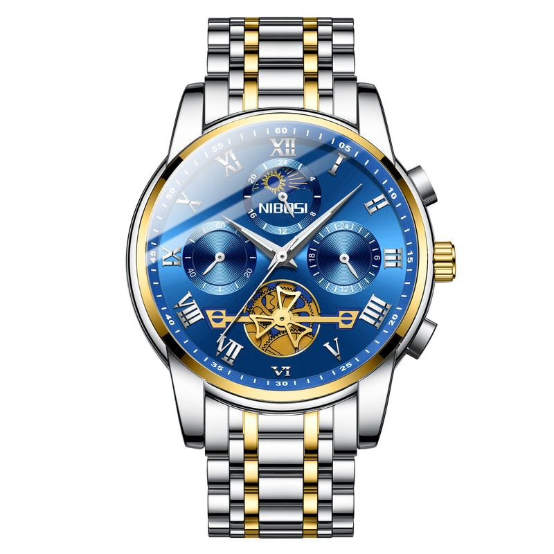 Casual Skeleton Mechanical Design Men's Watch