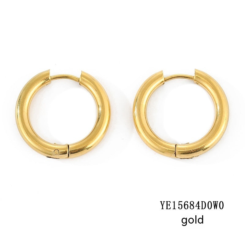 Classic Round Hoops Earrings