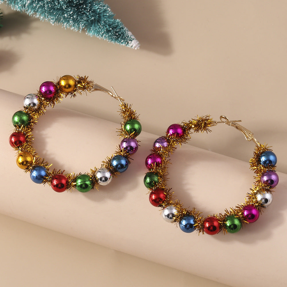 Ornament Christmas Cartoon Cute Earrings