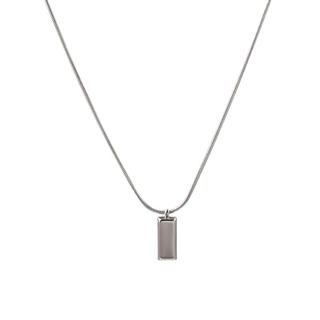 Necklace,stainless Steel,with Silvery Brick,Only Self-pickup Is Supported, And The Displayed Prices Are All Self-pickup Prices