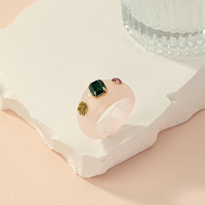 Transparent Exquisite Ring For Women Retro Minority Ornament
