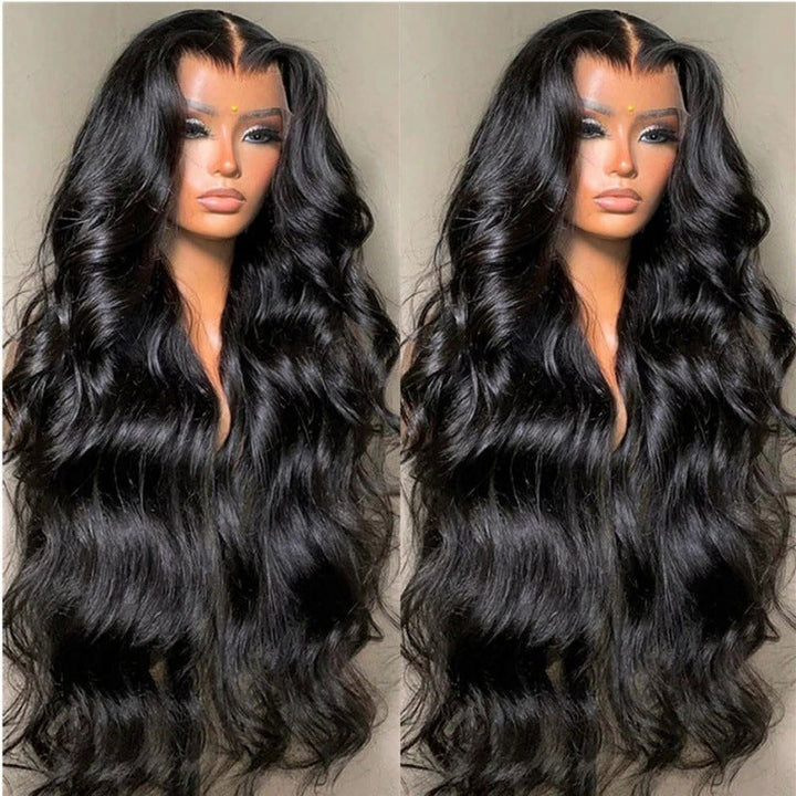 Former Lace Wig Woman With Long Black Curly Hair
