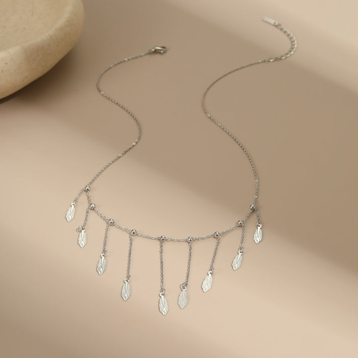 Clavicle Chain Tassel Light Luxury High-grade Titanium Steel