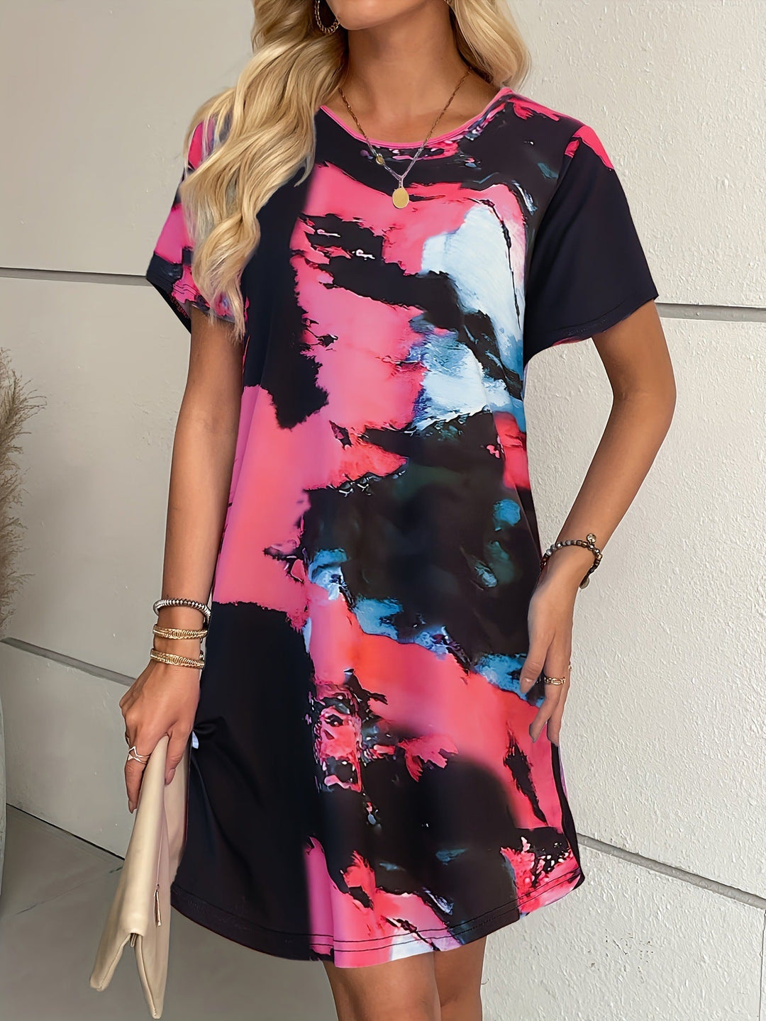 Women's 3D Digital Printed Casual Dress