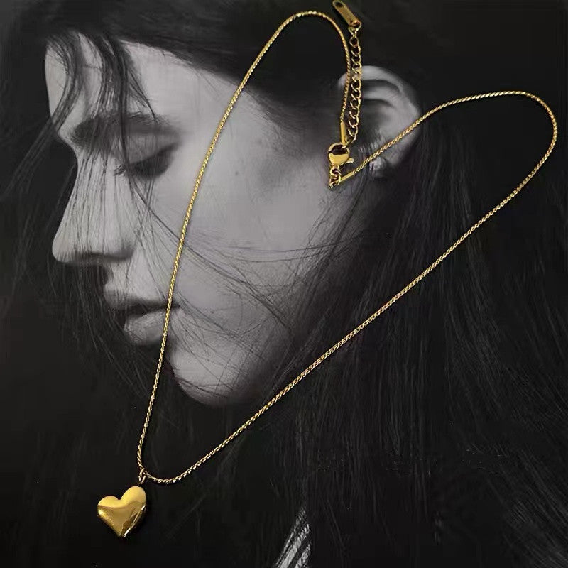 Necklace,stainless Steel,with Heart,Only Self-pickup Is Supported, And The Displayed Prices Are All Self-pickup Prices