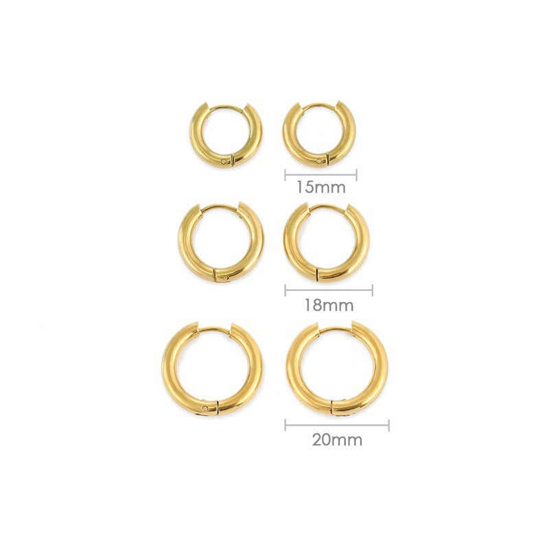 Classic Round Hoops Earrings