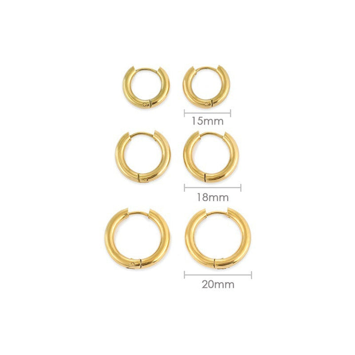Classic Round Hoops Earrings
