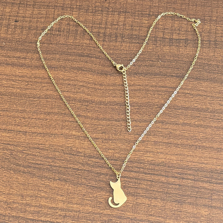 Simple Stainless Steel 18K Gold Plating Colorfast Hollow Turtle Necklace