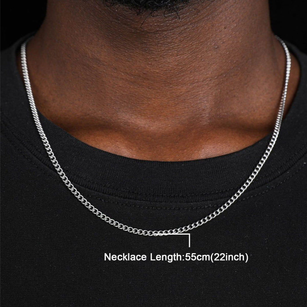 Stainless Steel Cross Pendant Punk Personality Necklace