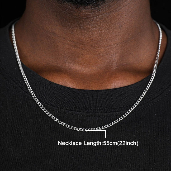 Stainless Steel Cross Pendant Punk Personality Necklace