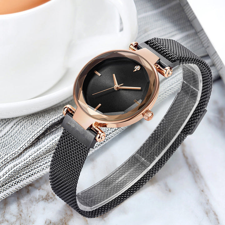 Creative Women's Fashion Creative Net With Quartz Watch