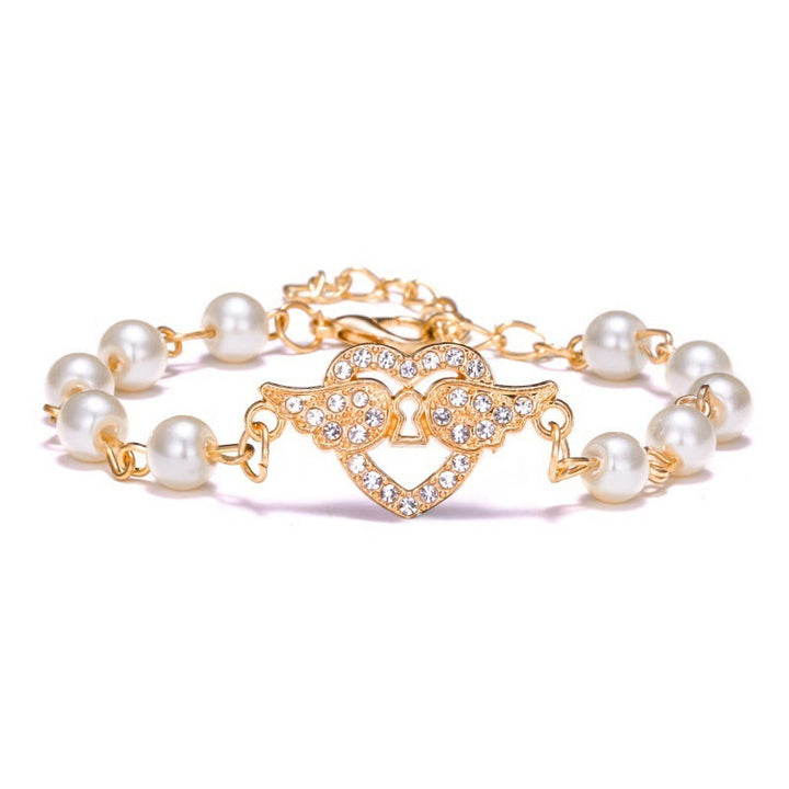 Hollow Rhinestone Pearl Bracelet Multi-style Adjustable