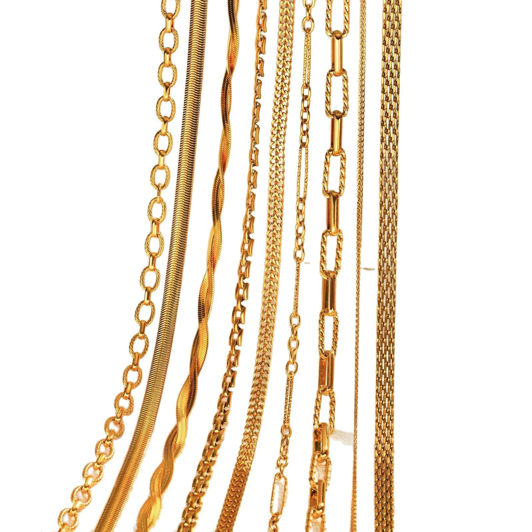Snake Bones Chain Mesh Twist Necklace