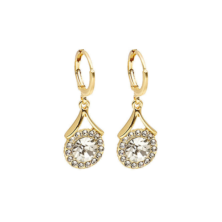 European And American Style Earrings Personalized Minority Rhinestone Earrings
