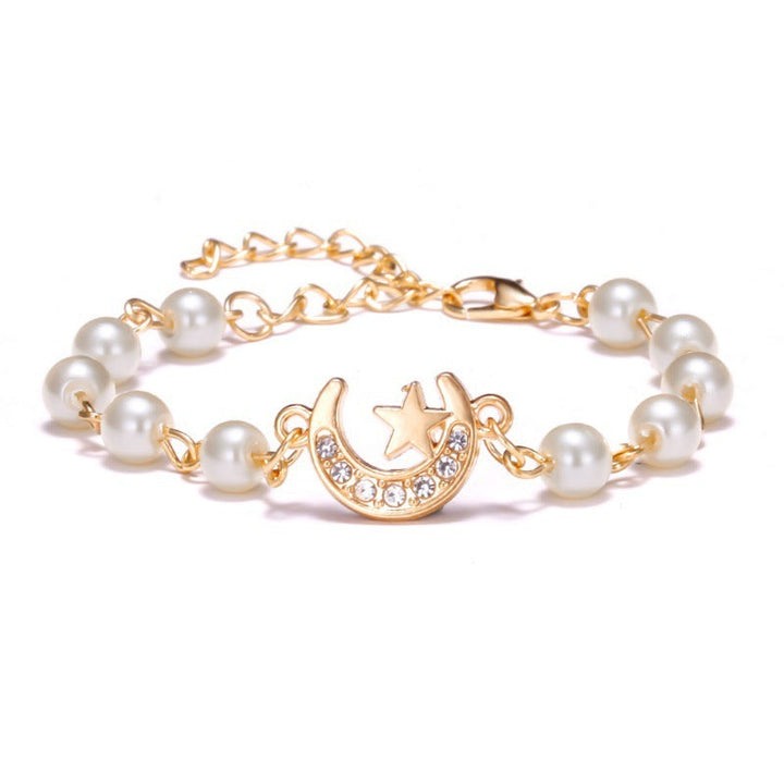 Hollow Rhinestone Pearl Bracelet Multi-style Adjustable