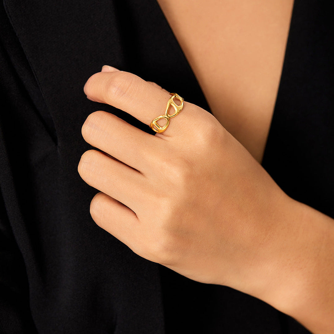 European And American Personalized Simple Women's Ring