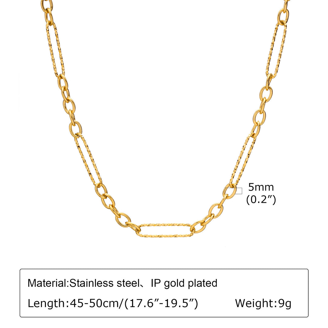Snake Bones Chain Mesh Twist Necklace